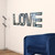 Silver Mirrored Mosaic Crystal Bling LOVE Wall Decor N270-476426