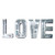Silver Mirrored Mosaic Crystal Bling LOVE Wall Decor N270-476426