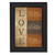 Love 3 Black Framed Print Wall Art N270-405523