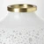 8" Modern Pearl White Gold Rim Rounded Square Glass Vase N270-397568