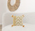 20" X 20" Yellow And Cream 100% Cotton Geometric Zippered Pillow N270-517237