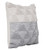 20" X 20" Heathered Gray And Off-White 100% Cotton Geometric Zippered Pillow N270-516901