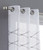 Set of Two 84"  White Wave Embroidered Window Panels N270-473370
