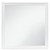38" White Square Wood Framed Accent Mirror N270-482395