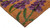 17" X 29" Natural Black and Purple Coir Floral Hello Outdoor Door Mat N270-555300
