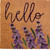 17" X 29" Natural Black and Purple Coir Floral Hello Outdoor Door Mat N270-555300