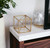6" Gold Metal Cube Sculpture N270-483222