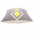 20" X 20" Gray White And Yellow 100% Cotton Geometric Zippered Pillow N270-516664