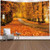 Autumn Leaves Avenue Background Cloth Home Wall Decorational Tapestry A392-wtaps0018