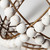 11" White Wood Bead And Gold Orb Sculpture N270-392511