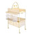 Baby Changing Table, Foldable Diaper Change Station with 2 Fabric Drawers, Side Basket & Hanging Ro E415-ZDNBTMSHXWDDEP23F001V0