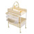 Baby Changing Table, Foldable Diaper Change Station with 2 Fabric Drawers, Side Basket & Hanging Ro E415-ZDNBTMSHXWDDEP23F001V0