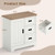 Farmhouse Sideboard Buffet Cabinet Kitchen Pantry with Sliding Doors-White - Color: White D681-JV13001US-WH