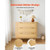 3 Drawer Rattan Dresser, Modern Closet Dresser for Bedroom, Natural Rattan Chest of Drawers with Me E415-SLJYXTBCTJDLPGT2Z001V0