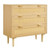 3 Drawer Rattan Dresser, Modern Closet Dresser for Bedroom, Natural Rattan Chest of Drawers with Me E415-SLJYXTBCTJDLPGT2Z001V0
