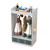 Kids Costume Organizer? Costume Rack?Kids Armoire?Open Hanging Armoire Closet with Mirror-WHITE T575-S0671435443