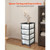 Plastic Storage Drawers Cart, 4 Drawers Storage Organizer with Wheels, Rolling Closet Organization  E415-CWCT1SLJL4G13PBKB001V0