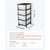 Plastic Storage Drawers Cart, 4 Drawers Storage Organizer with Wheels, Rolling Closet Organization  E415-CWCT1SLJL4G13PBKB001V0