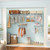 4-8 Feet Closet Organizers and Storage System with Hanging Rod for Laundry Bedroom-White - Color: W D681-JZ10353WH