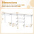 4-8 Feet Closet Organizers and Storage System with Hanging Rod for Laundry Bedroom-White - Color: W D681-JZ10353WH