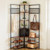 Corner Hall Tree with Shoe Bench, 70.9 in Coat Rack with Hooks and Steel Frame, Freestanding Clothe E415-TYDGNYMJZJXKPQJ57001V0