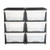 Plastic Storage Drawers, 2 Pack Storage Organizer Drawer, 6 Drawers Closet Organization and Storage E415-CWCT1YKLDD1GCPFV6001V0