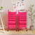 Costway Multifunctional 6 Drawers Rolling Storage Cart Organizer-Rose Red B593-walmartHW53824HP_copy