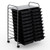 Costway 20 Drawers Storage Rolling Cart Studio Organizer-Black - Color: Black D681-walmartHW56501BK_copy