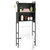 Over-the-toilet Cabinet Bathroom Organizer with 2 Flip-up Cabinets-Black - Color: Black D681-BA8510BK