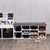 10-Cube Organizer Shoe Storage Bench with Cushion for Entryway-White - Color: White D681-HW63680WH
