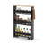 Costway Rolling Kitchen Slim Storage Cart Mobile Shelving Organizer with Handle-Black - Color: Black D681-Walmart_JV10501DK_copy