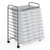 Costway 20 Drawers Storage Rolling Cart Studio Organizer-Transparent - Color: Transparent D681-walmartHW56501CL_copy
