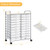 Costway 20 Drawers Storage Rolling Cart Studio Organizer-Transparent - Color: Transparent D681-walmartHW56501CL_copy