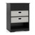 4-Drawer Dresser Modern Chest Storage Organizer with Open Shelves-Black - Color: Black D681-JV12645DK