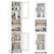 Tall Bathroom Storage Cabinet 67 Inches Freestanding Storage Organizer-White B593-JV13276