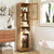Tall Bathroom Storage Cabinet 67 Inches Freestanding Storage Organizer-White B593-JV13276