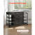 2 Drawers Metal File Cabinet, Lateral Filing Cabinet with Lock and 6 Open Shelves, Wooden Wide Fili E415-JSHXWJGJDDMZW3F0X001V1