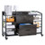 2 Drawers Metal File Cabinet, Lateral Filing Cabinet with Lock and 6 Open Shelves, Wooden Wide Fili E415-JSHXWJGJDDMZW3F0X001V1
