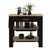 Light Oak and Black Kitchen Island with Drawer and Two Open Shelves N270-474094