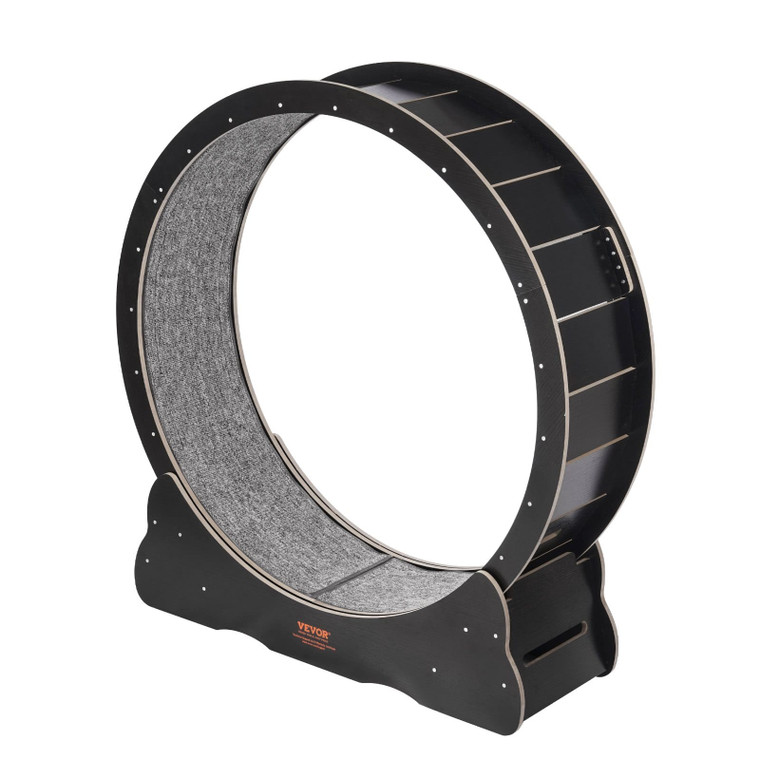 Wooden Cat Exercise Wheel, 43.3" Large Cat Treadmill Wheel for Indoor Cats, Cat Running Wheel with  E415-MZMPBJHSMDB4VD4DSV0