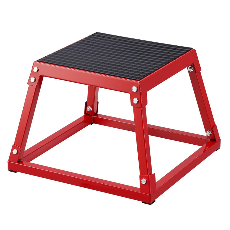 Plyometric Jump Box, 12 Inch Plyo Box, Steel Plyometric Platform and Jumping Agility Box, Anti-Slip E415-TXTD12YCGTHSLFMPHV0