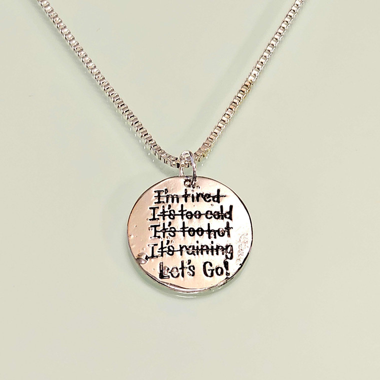 Ever Ready Motivational Pendant And Chain In 925 Silver K290-50135060644113