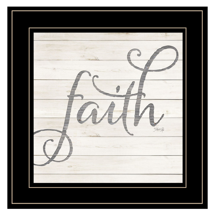 Simple Words Faith 2 Black Framed Print Wall Art N270-405333