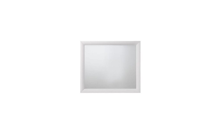 35" White Rectangle Dresser Mirror Mounts To Dresser With Frame N270-486432