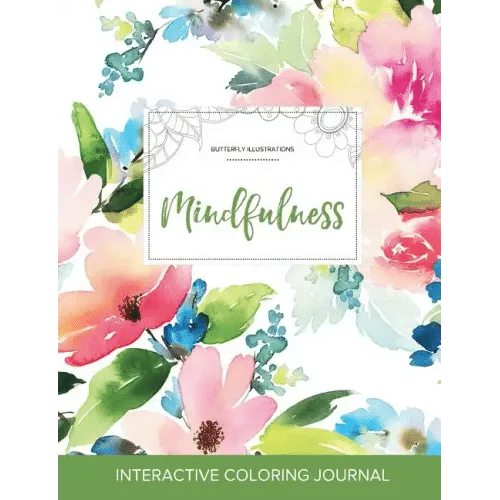 Adult Coloring Journal: Mindfulness (Butterfly Illustrations, Pastel Floral) - Paperback H871-10776410816785