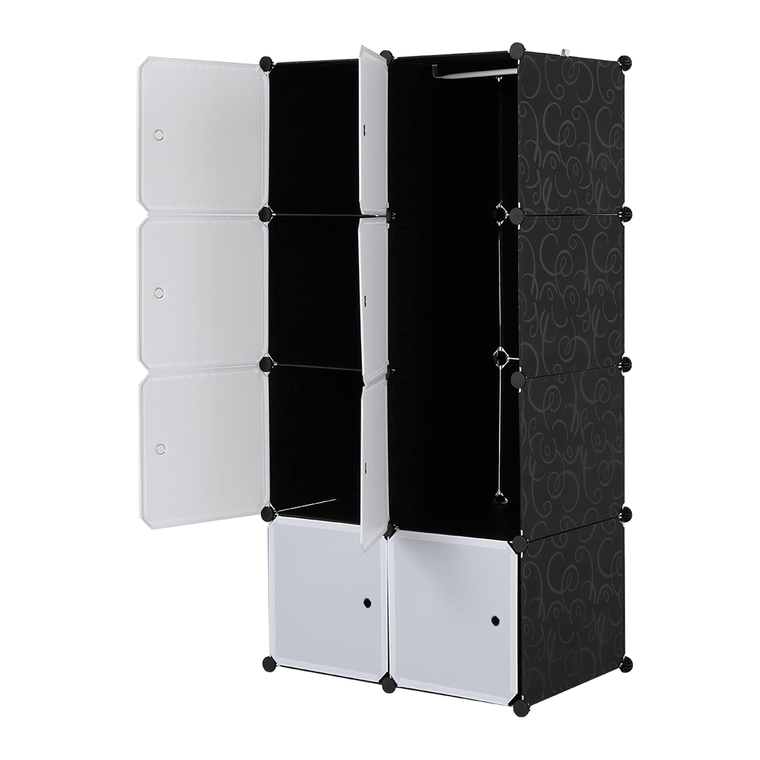 8 Cube Organizer Stackable Plastic Cube Storage Shelves Design Multifunctional Modular Closet Cabin T575-S0671292759