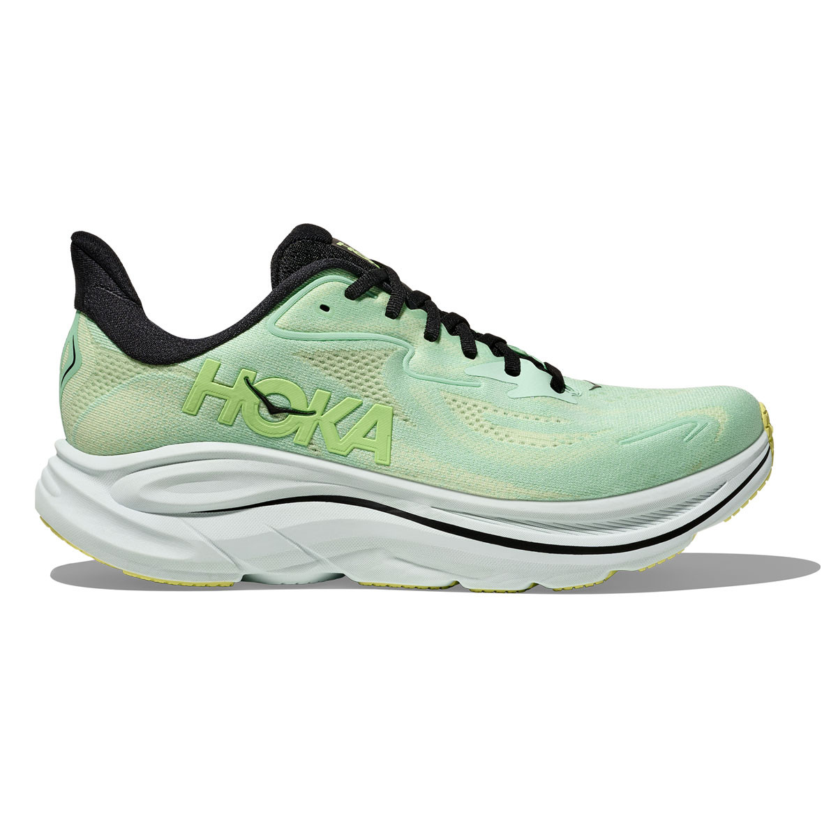 HOKA Men's Clifton 10 Mint Fluorite/Luna Moth Running Shoes Free