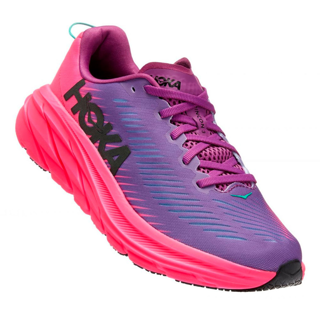  HOKA ONE ONE Zapatillas de running Rincon 3 para mujer color  rosa/verde azulado Talla: 8, Rosado : Ropa, Zapatos y Joyería