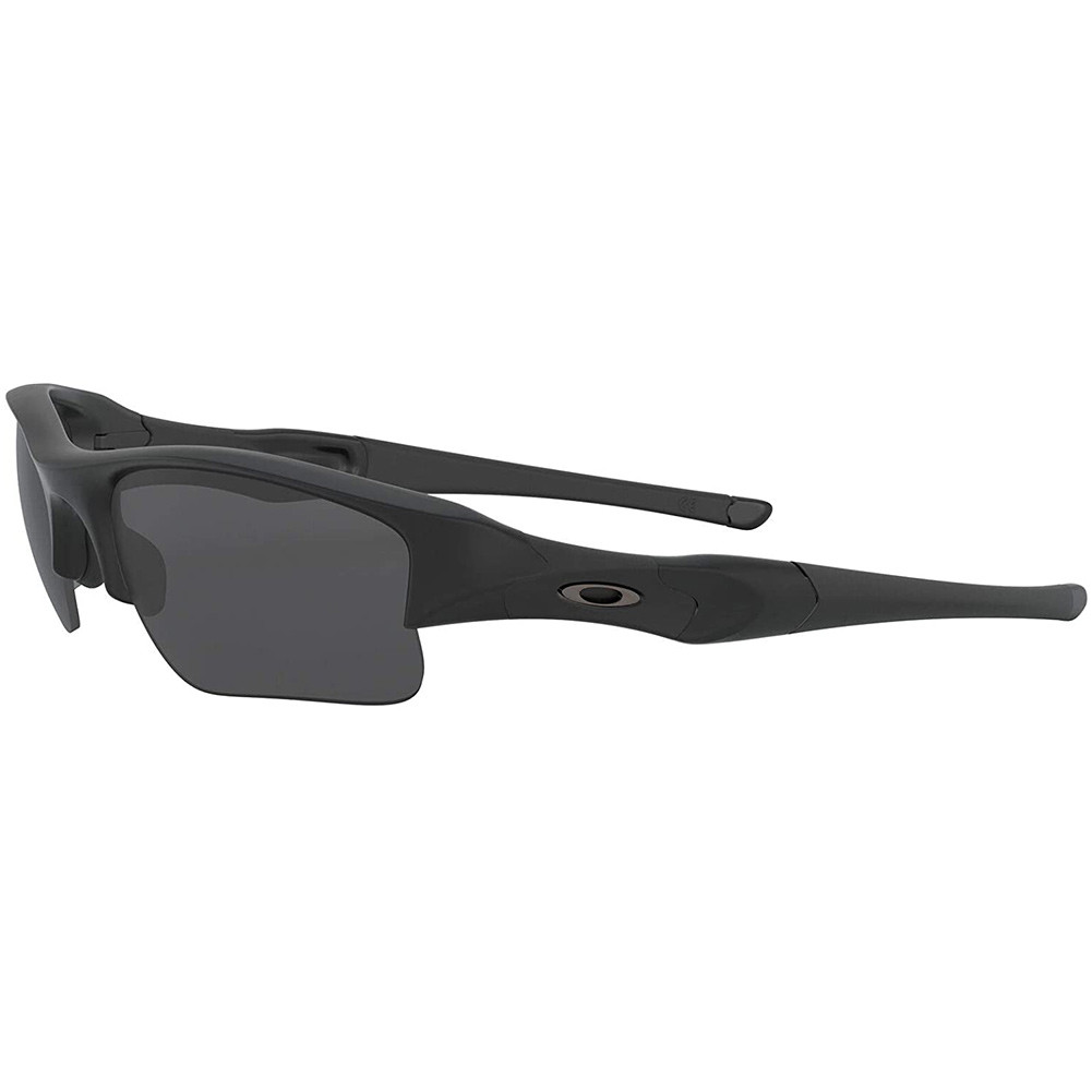 OAKLEY Flak Jacket XLJ Matte Black/Gray Sunglasses (11-004) - Free