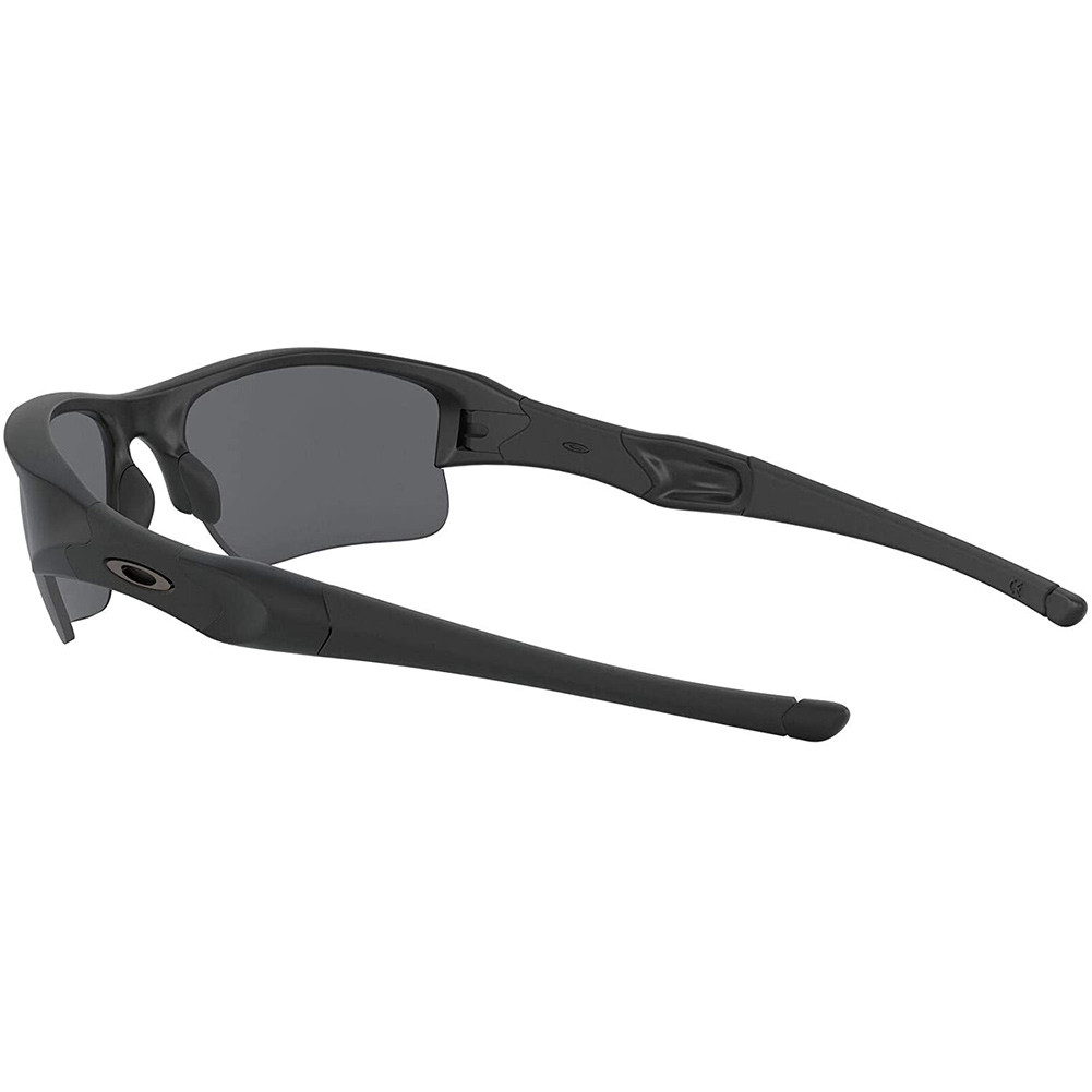 OAKLEY Flak Jacket XLJ Matte Black/Gray Sunglasses (11-004) - Free